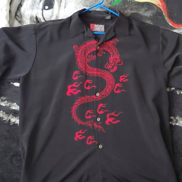 Red dragon button down - Picture 1 of 3